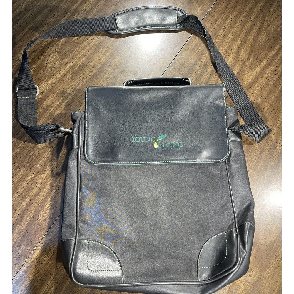 Young Living Satchel Bag Black Shoulder Strap Handbag Carry All Top Handle